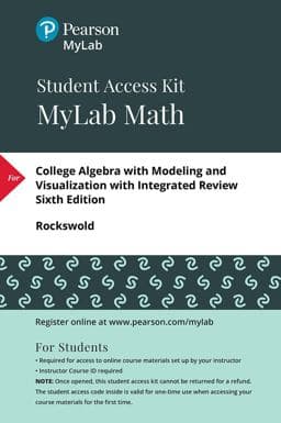 College Algebra with Modeling and Visualization with Integrated Review -- Mylab Math with Pearson EText Access Code 9780134753423
