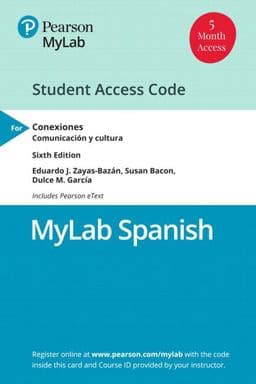 MyLab Spanish with Pearson etext for Conexiones 9780135304846