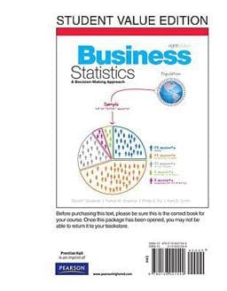 Business Statistics 9780136021544