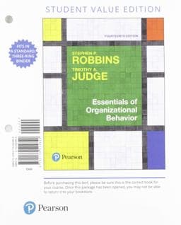Essentials of Organizational Behavior 9780136170167