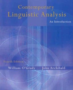 Contemporary Linguistic Analysis 9780201478129