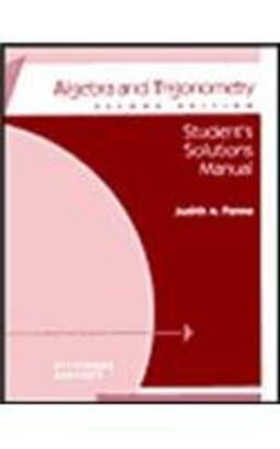 Algebra and Trigonometry 9780201525120