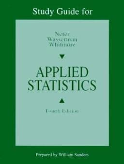 Applied Statistics 9780205134830