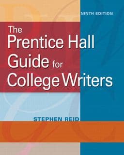 The Prentice Hall Guide for College Writers 9780205751167