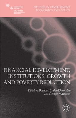 Financial Development, Institutions, Growth and Poverty Reduction 9780230594029