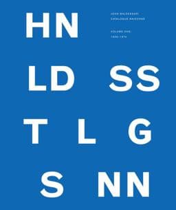 John Baldessari Catalogue Raisonné 9780300174489