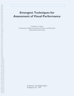 Emergent Techniques for Assessment of Visual Performance 9780309077804