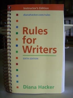 Rules for Writers 9780312385460