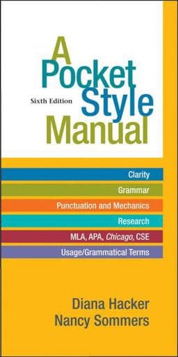 A Pocket Style Manual 9780312542542