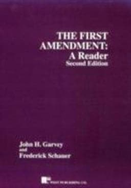 The First Amendment 9780314066732
