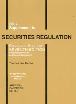 Securities Regulation, Cases and Materials 9780314172402
