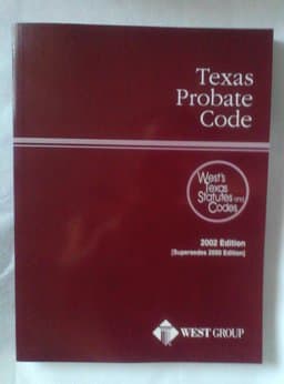 Tx Probate Code 2001 Pam 9780314255754