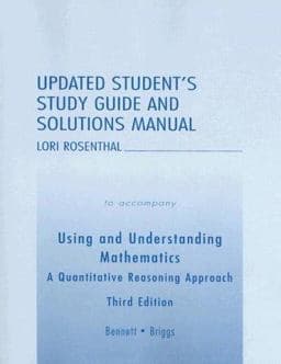 Using and Understanding Mathematics: Updated Student's Study Guide and Solutions Manual 9780321343284