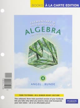 Elementary and Intermediate Algebra for College Students 9780321706133