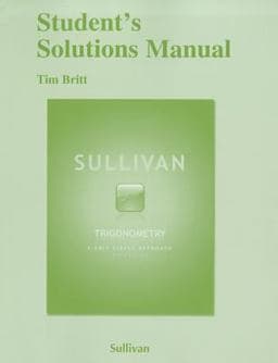 Student Solutions Manual for Trigonometry 9780321717023