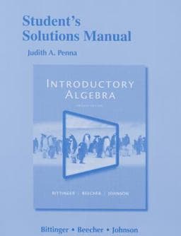 Student's Solutions Manual for Introductory Algebra 9780321922991
