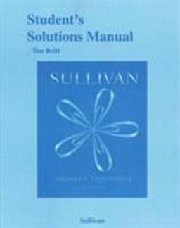 Student's Solutions Manual for Algebra and Trigonometry 9780321999313