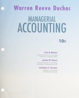 Managerial Accounting 9780324593709