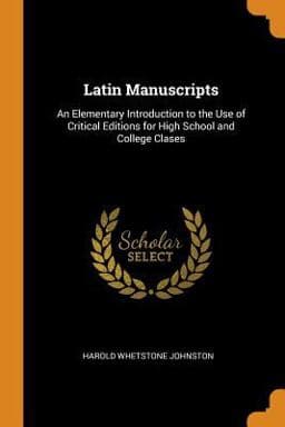 Latin Manuscripts 9780342040162