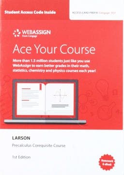 WebAssign with Corequisite Support for Larson/Aufmann's Precalculus, Single-Term Printed Access Card 9780357126707