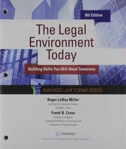 Bundle: the Legal Environment Today, Loose-Leaf Version, 9th + MindTap 1 Term Printed Access Card 9780357209455