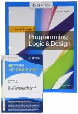 Bundle: Programming Logic and Design, Comprehensive, Loose-Leaf Version, 9th + MindTapV2. 0, 1 Term Printed Access Card 9780357475744
