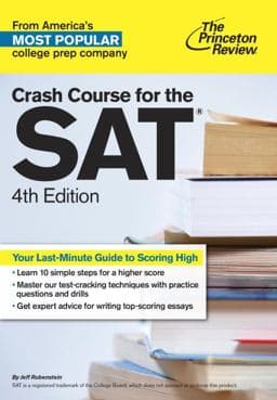 Crash Course for the SAT, 4th Edition 9780375428319