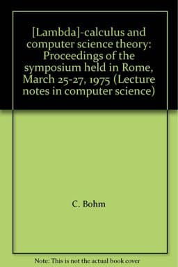 Calculus and Computer Science Theory 9780387074160