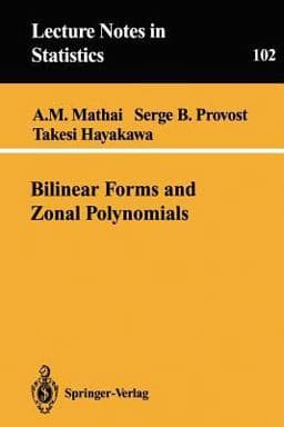 Bilinear Forms and Zonal Polynomials 9780387945224