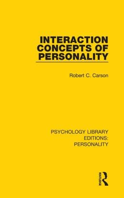 Interaction Concepts of Personality 9780429655814
