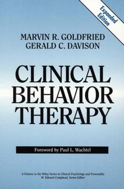 Clinical Behavior Therapy 9780471076339
