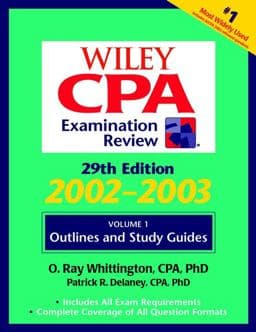 Wiley CPA Examination Review, Outlines and Study Guidelines 9780471213574