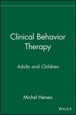 Clinical Behavior Therapy 9780471392583