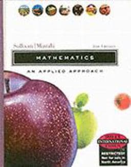 Mathematics: an Applied Approach, Eighth Edition, International Edition 9780471656647
