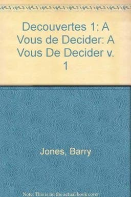 A Vous de Decider 9780521280778