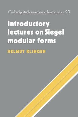 Introductory Lectures on Siegel Modular Forms 9780521350525