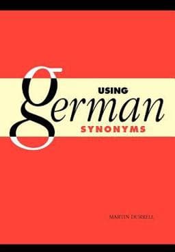 Using German Synonyms 9780521469548
