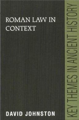 Roman Law in Context 9780521639613