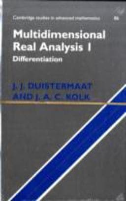 Multidimensional Real Analysis 9780521829304