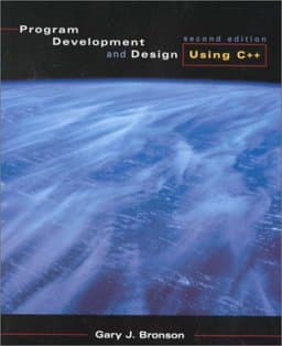 Program Development and Design Using C++ 9780534371302