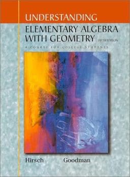 Understanding Elementary Algebra with Geometry 9780534381240