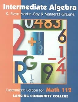 Intermediate Algebra 9780536603562