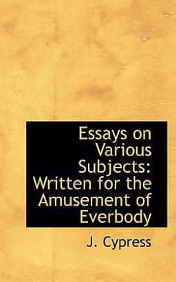 Essays on Various Subjects 9780559906596