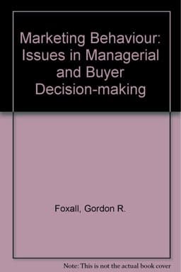 Marketing Behaviour 9780566004346