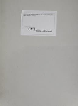 Central African Republic 9780608049113