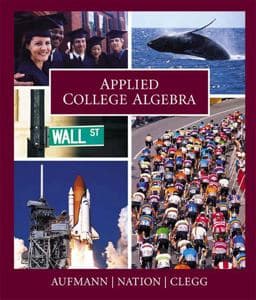 Applied College Algebra 9780618073634