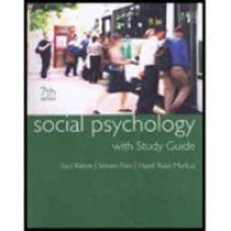 Social Psychology with Study Guide 9780618998586