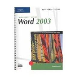 New Perspectives on Microsoft Office Word 2003, Comprehensive 9780619206697