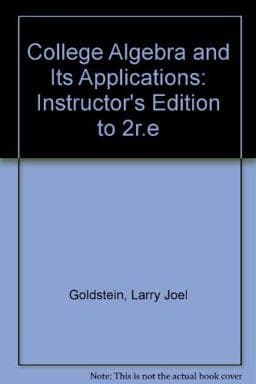 College Algebra and Its Applications 9780697265289