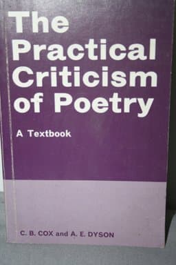 Practical Criticism Poetry 9780713150506